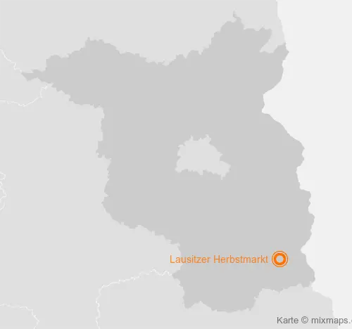 Karte Brandenburg: Lausitzer Herbstmarkt, Cottbus