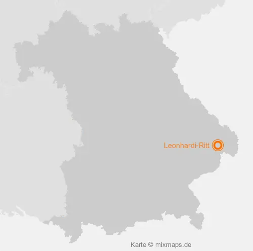 Karte Bayern: Leonhardi-Ritt, Neukirchen vorm Wald