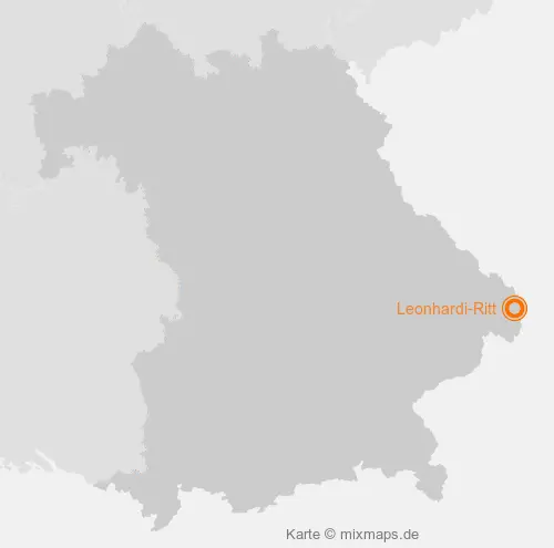 Karte Bayern: Leonhardi-Ritt, Neureichenau