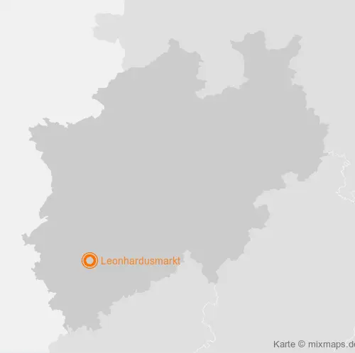 Karte Nordrhein-Westfalen: Leonhardusmarkt, Manheim