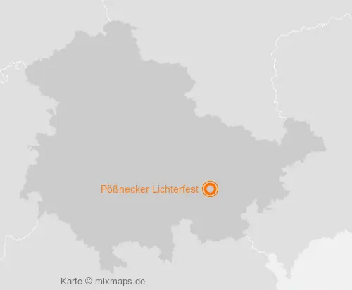 Karte Thüringen: Pößnecker Lichterfest, Pößneck