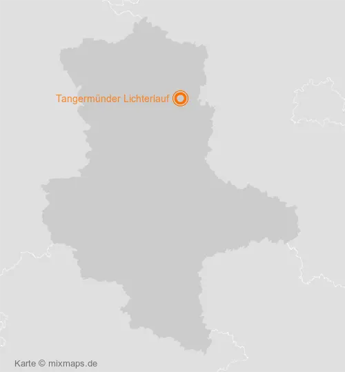 Karte Sachsen-Anhalt: Tangermünder Lichterlauf, Tangermünde