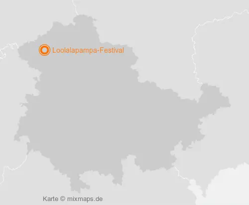 Karte Thüringen: Loolalapampa-Festival, Beuren