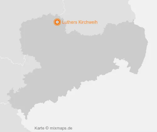 Karte Sachsen: Luthers Kirchweih, Torgau