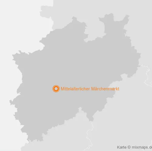 Karte Nordrhein-Westfalen: Mittelalterlicher Märchenmarkt, Wuppertal