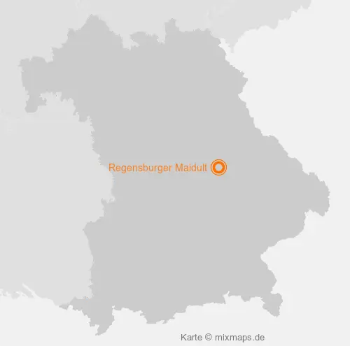Karte Bayern: Regensburger Maidult, Regensburg