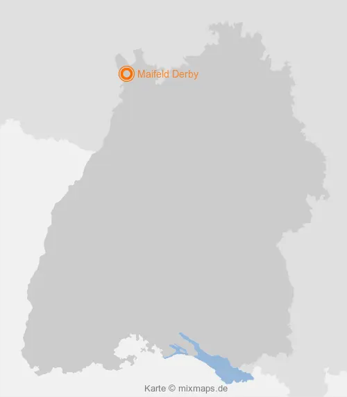 Karte Baden-Württemberg: Maifeld Derby, Mannheim