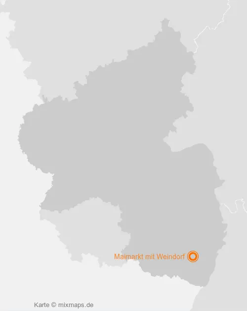 Karte Rheinland-Pfalz: Maimarkt mit Weindorf, Landau in der Pfalz