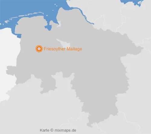 Karte Niedersachsen: Friesoyther Maitage, Friesoythe