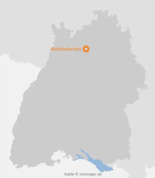 Karte Baden-Württemberg: Markthallenfest, Offenau