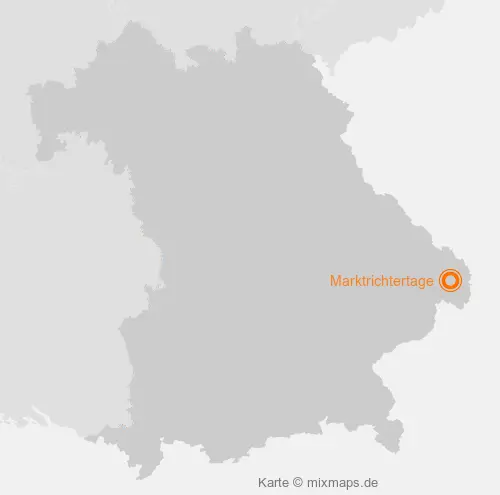 Karte Bayern: Marktrichtertage, Waldkirchen