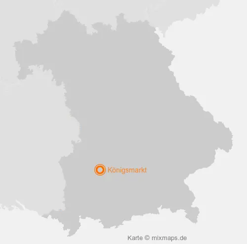 Karte Bayern: Königsmarkt, Königsbrunn