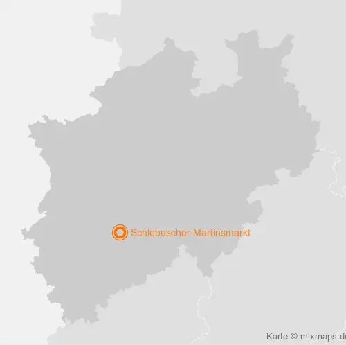 Karte Nordrhein-Westfalen: Schlebuscher Martinsmarkt, Leverkusen