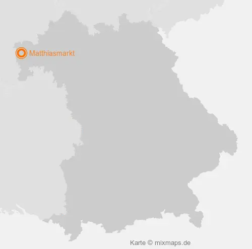 Karte Bayern: Matthiasmarkt, Aschaffenburg