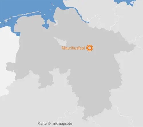 Karte Niedersachsen: Mauritiusfest, Soltau