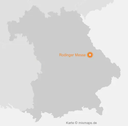 Karte Bayern: Rodinger Messe, Roding