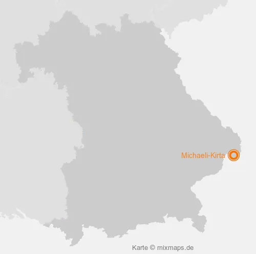 Karte Bayern: Michaeli-Kirta, Untergriesbach