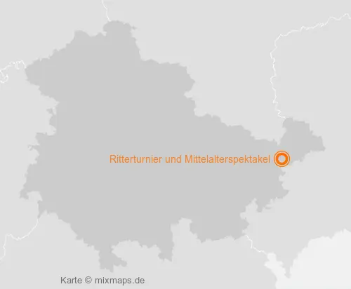 Karte Thüringen: Ritterturnier und Mittelalterspektakel, Posterstein