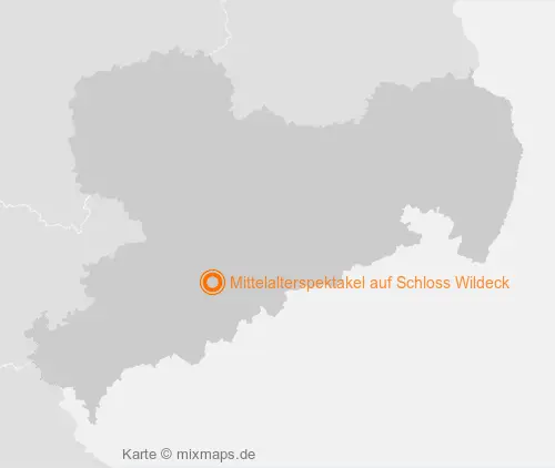 Karte Sachsen: Mittelalterspektakel auf Schloss Wildeck, Zschopau