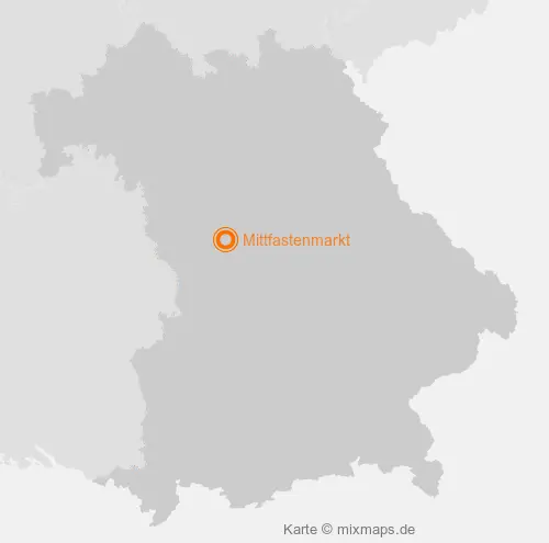 Karte Bayern: Mittfastenmarkt, Spalt