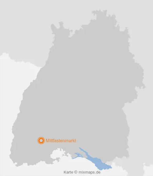 Karte Baden-Württemberg: Mittfastenmarkt, Titisee-Neustadt