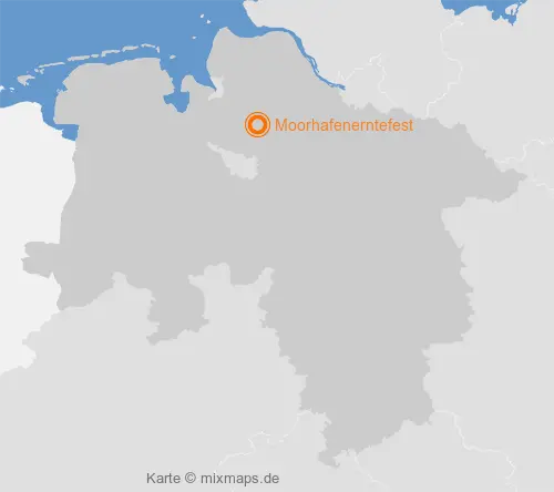 Karte Niedersachsen: Moorhafenerntefest, Gnarrenburg