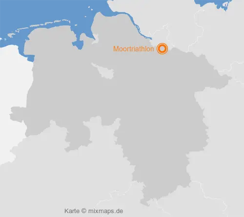 Karte Niedersachsen: Moortriathlon, Seevetal