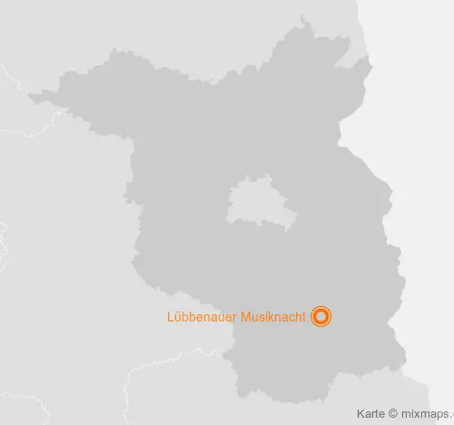 Karte Brandenburg: Lübbenauer Musiknacht, Lübbenau