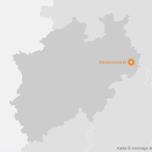 Karte Nordrhein-Westfalen: Nikolausmarkt, Brakel