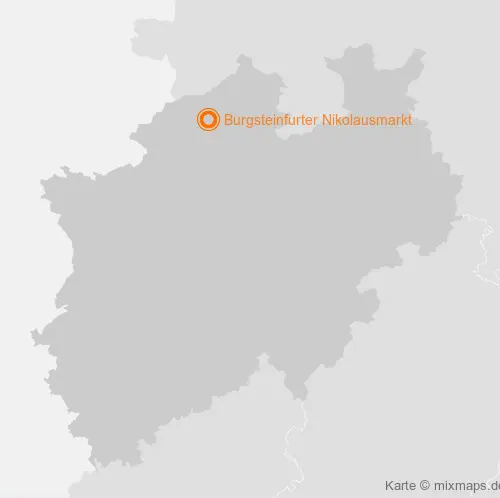 Karte Nordrhein-Westfalen: Burgsteinfurter Nikolausmarkt, Steinfurt