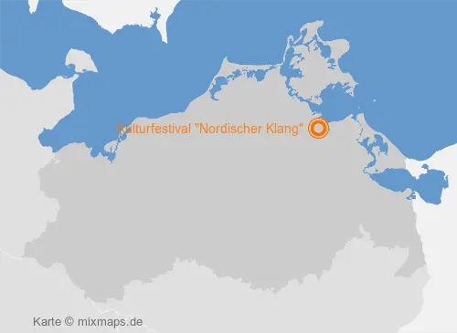 Karte Mecklenburg-Vorpommern: Kulturfestival 