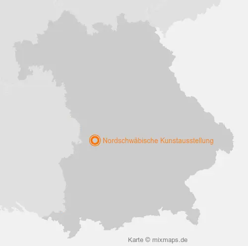 Karte Bayern: Nordschwäbische Kunstausstellung, Donauwörth