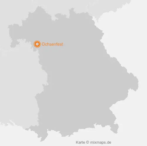 Karte Bayern: Ochsenfest, Ochsenfurt