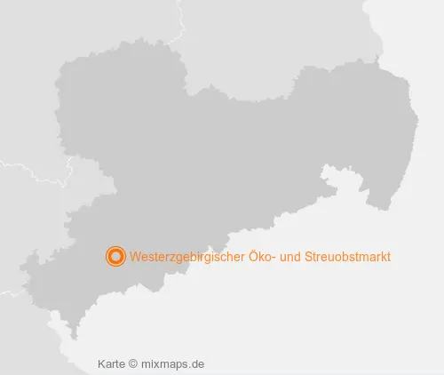 Karte Sachsen: Westerzgebirgischer Öko- und Streuobstmarkt, Schneeberg