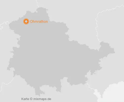 Karte Thüringen: Ohmrathon, Worbis