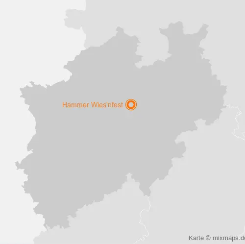 Karte Nordrhein-Westfalen: Hammer Wies'nfest, Hamm