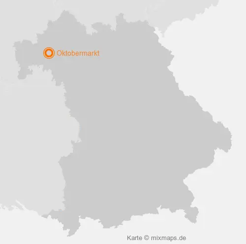 Karte Bayern: Oktobermarkt, Karlstadt