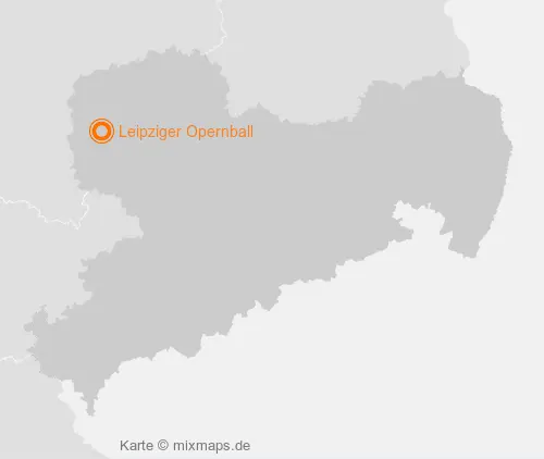 Karte Sachsen: Leipziger Opernball, Leipzig