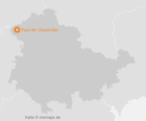 Karte Thüringen: Fest der Ossenritter, Uder