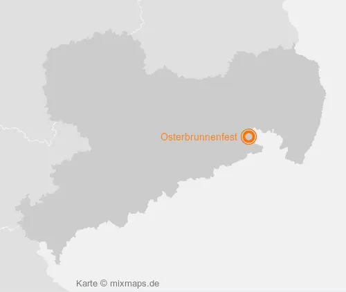 Karte Sachsen: Osterbrunnenfest, Rugiswalde