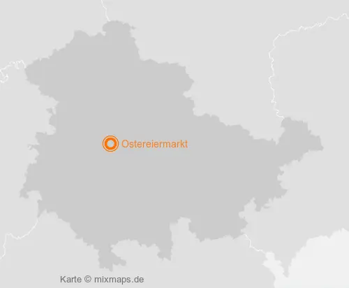 Karte Thüringen: Ostereiermarkt, Gotha