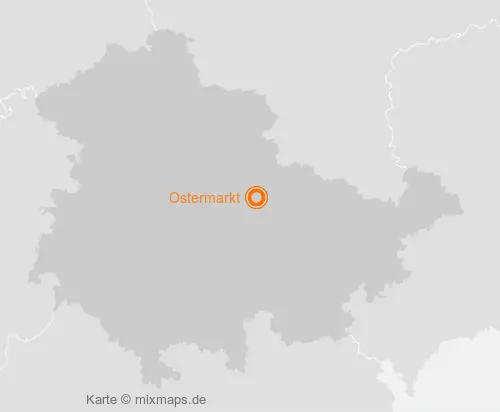 Karte Thüringen: Ostermarkt, Weimar