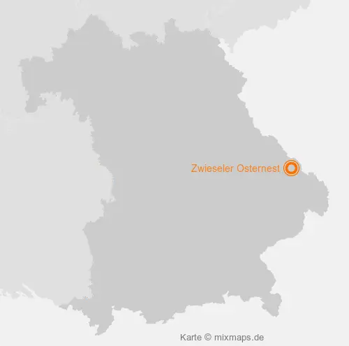 Karte Bayern: Zwieseler Osternest, Zwiesel