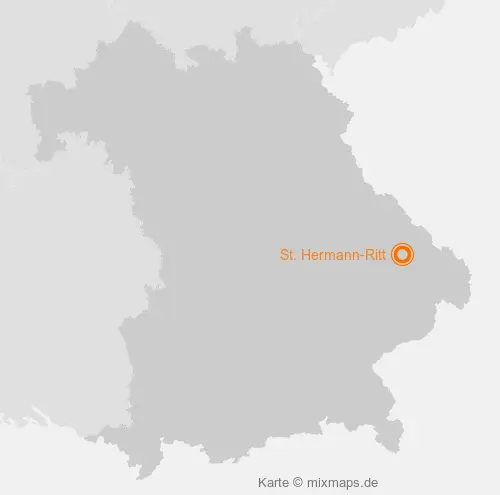 Karte Bayern: St. Hermann-Ritt, Bischofsmais