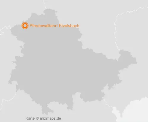 Karte Thüringen: Pferdewallfahrt Etzelsbach, Steinbach