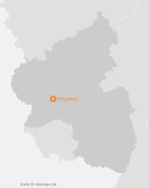 Karte Rheinland-Pfalz: Pfingstfest, Piesport