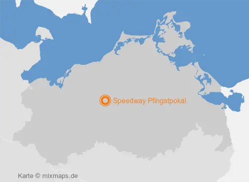 Karte Mecklenburg-Vorpommern: Speedway Pfingstpokal, Güstrow