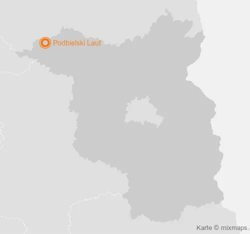 Karte Brandenburg: Podbielski Lauf, Dallmin