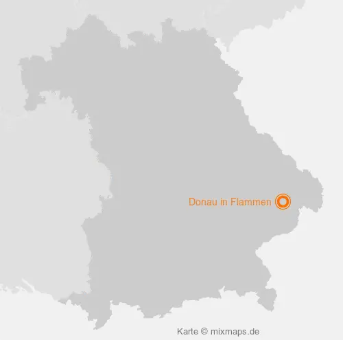 Karte Bayern: Donau in Flammen, Vilshofen an der Donau