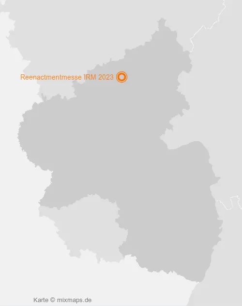 Karte Rheinland-Pfalz: Reenactmentmesse IRM 2023, Rheinbrohl